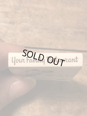 アドバタイジングキャラクターのビッグボーイのヴィンテージブックマッチ