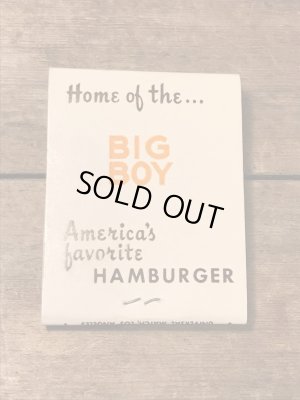 アドバタイジングキャラクターのビッグボーイのヴィンテージブックマッチ