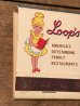 アメリカのレストラン「Loop's」のビンテージブックマッチ
