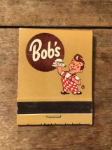 Bob's Big Boy Book Match　ビンテージ　ビッグボーイ　ブックマッチ　企業物　アドバタイジング　レストラン　70年代　ヴィンテージ　vintage