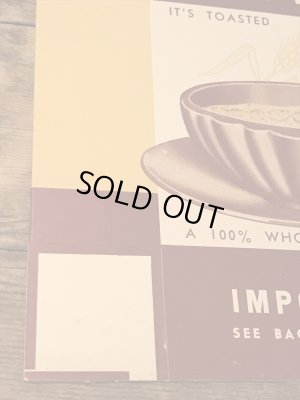 30年代頃のシリアルのビンテージペーパーボックス