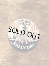 God's Word Giveth Light Rally Day Can Badge　ビンテージ　缶バッジ　バッチ　ヴィンテージ　30年代　vintage