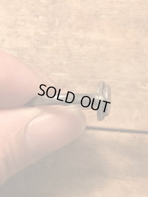 ターコイズのピースマークモチーフのヴィンテージ指輪