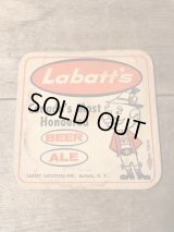 Labatt's Beer Cardboard Coasters 　ラバッツビール　ビンテージ　アドバタイジング　企業キャラクター　コースター　60年代　ヴィンテージ　vintage