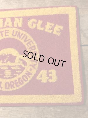 40年代頃のカレッジ物のフェルト製ヴィンテージワッペン