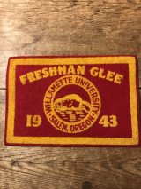 Willamette University Freshman Glee Felt Patch　カレッジ　ビンテージ　ワッペン　40年代　ユニバーシティ　フェルト　ヴィンテージ　vintage