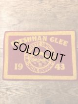 Willamette University Freshman Glee Felt Patch　カレッジ　ビンテージ　ワッペン　40年代　ユニバーシティ　フェルト　ヴィンテージ　vintage