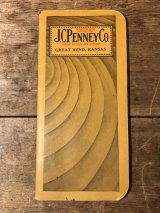 J.C. Penney Co. Notepad Calendar Time Book　JCぺニー　ビンテージ　タイムブック　20年代　ワーク　古着　カレンダー　ヴィンテージ　vintage