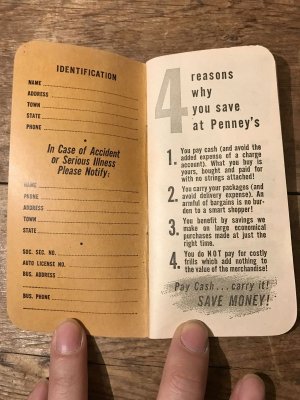 50年代頃のぺニーズのビンテージタイムブック