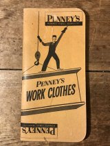 Penney's Work Cloths Time Book　ぺニーズ　ビンテージ　タイムブック　50年代　ワーク　古着　カレンダー　ヴィンテージ　vintage