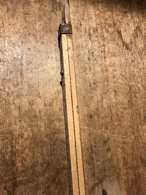 企業物の木製のビンテージルーラー