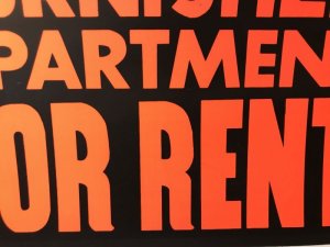 70〜80年代頃の賃貸のヴィンテージサインボード