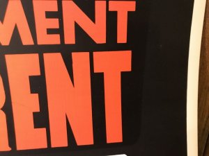 70〜80年代頃の賃貸のビンテージ看板