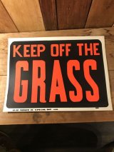 Keep Off The Grass Hardware Sign　看板　ビンテージ　企業　70年代　サイン　ヴィンテージ　vintage