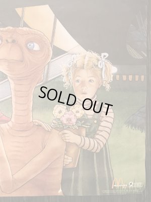 80年代USAマクドナルドで配布されていたE.T.のビンテージポスター