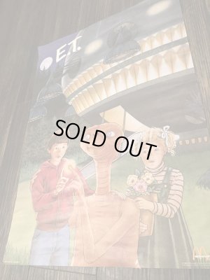 80年代USAマクドナルドで配布されていたE.T.のヴィンテージポスター