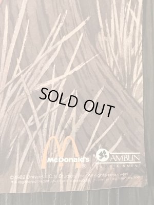 80年代USAマクドナルドで配布されていたE.T.のヴィンテージポスター