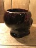 陶器製のスカルのヴィンテージマグカップ
