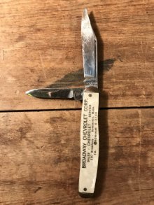 他の写真1: Broadway Chevrolet Corp Pocket Knife　アドバタイジング　ポケットナイフ　60年代　シボレー　シェル　企業物　ヴィンテージ　vintage