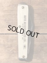 Auto Accessories Co Pocket Knife　アドバタイジング　ポケットナイフ　60年代　オートアクセサリー　シェル　企業物　ヴィンテージ　vintage