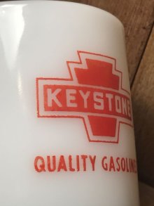 他の写真3: Keystone Gasoline Fedral Mug　キーストーン　60年代　マグカップ　フェデラル　ガソリン　ミルクガラス　ファイヤーキング　ヴィンテージ　vintage