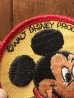 ディズニーキャラクターのミッキーマウスのヴィンテージパッチ