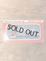 Disney Mickey Mouse Name Patch　ミッキーマウス　ワッペン　70年代　ディズニー　パッチ　ヴィンテージ　vintage