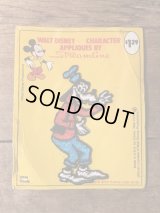 Disney Goofy Patch　グーフィー　ワッペン　70年代　ディズニー　パッチ　ヴィンテージ　vintage