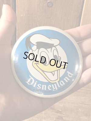 ディズニーランドのドナルドダックのヴィンテージ缶バッチ