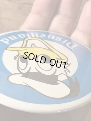 ディズニーランドのドナルドダックのヴィンテージ缶バッチ