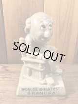 Sillisculpts “WORLD'S GREATEST GRANDPA”Message Doll　メッセージドール　ビンテージ　シリスカルプス　70年代