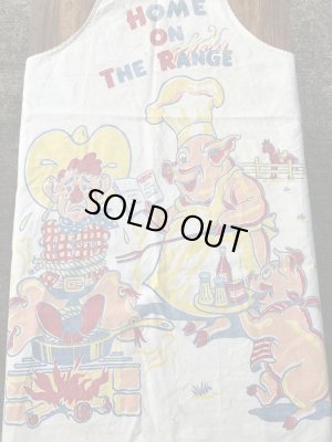 50年代頃のジョーク系のヴィンテージBBQエプロン