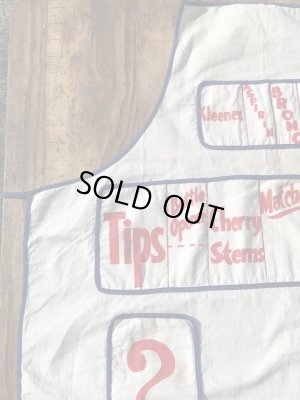 コットン製のジョーク系のヴィンテージエプロン