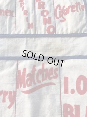 コットン製のジョーク系のヴィンテージエプロン