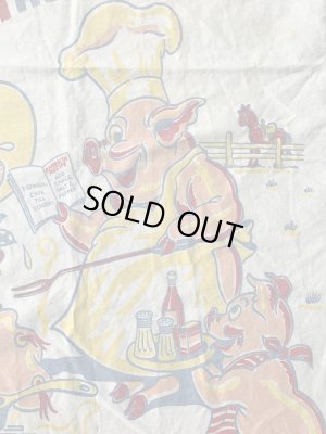 50年代頃のジョーク系のヴィンテージBBQエプロン