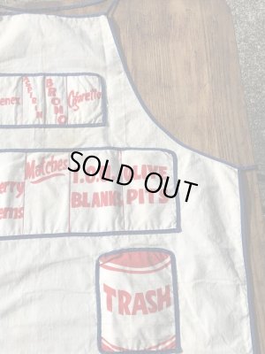 コットン製のジョーク系のヴィンテージエプロン