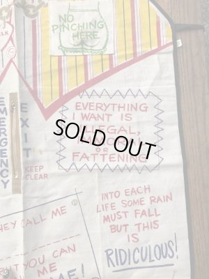 50〜60年代頃のチャックの付いたのヴィンテージジョークエプロン