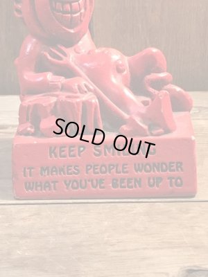 70年代頃のレッドデビルのビンテージメッセージドール