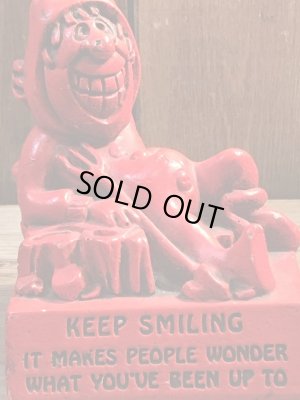 70年代頃のレッドデビルのヴィンテージメッセージドール