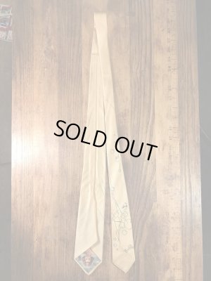 50年代頃のピンナップガールのヴィンテージレーヨンネクタイ