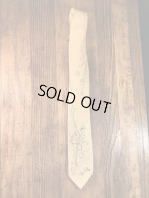 50年代頃のピンナップガールのヴィンテージレーヨンネクタイ