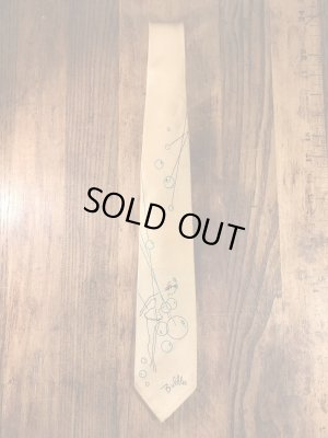 50年代頃のピンナップガールのビンテージレーヨンネクタイ