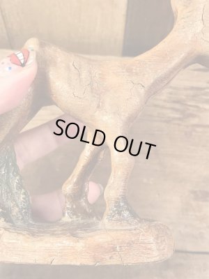 40年代頃の馬モチーフのビンテージ木彫りフィギュア