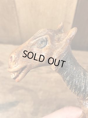 40年代頃の馬モチーフのビンテージ木彫りフィギュア