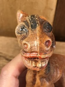 他の写真2: Multi Product Inc Hungry Horse Wood Figurine　ハングリーホース　ビンテージ　置物　木彫り　40年代