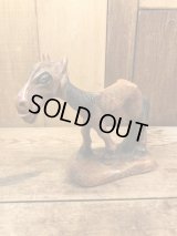 Multi Product Inc Hungry Horse Wood Figurine　ハングリーホース　ビンテージ　置物　木彫り　40年代