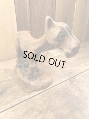 40年代頃の馬モチーフのビンテージ木彫りフィギュア