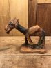 40年代頃の馬モチーフのビンテージ木彫りフィギュア