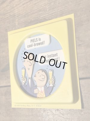 アドバタイジングキャラクターのピールズビール「バート&ハリー」のビンテージコースター