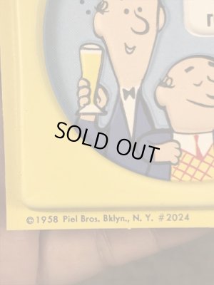 アドバタイジングキャラクターのピールズビール「バート&ハリー」のビンテージコースター